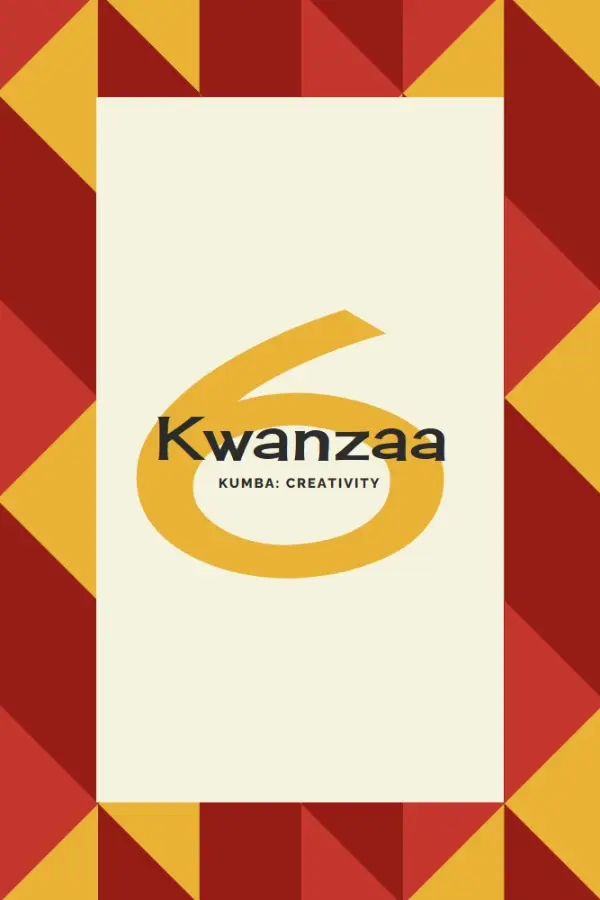 Creativity for Kwanzaa red modern-geometric-&-linear