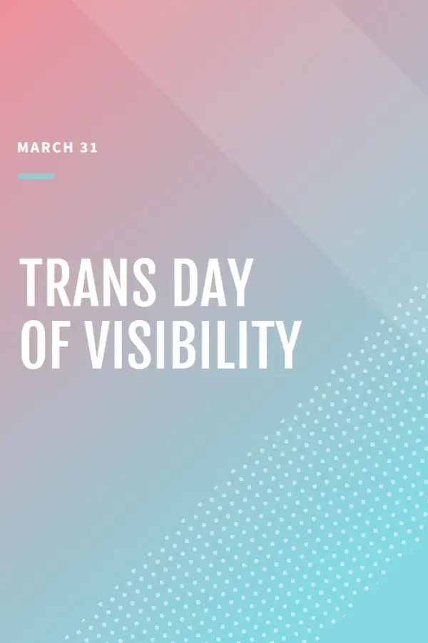 Honoring trans visibility pink modern-geometric-&-linear