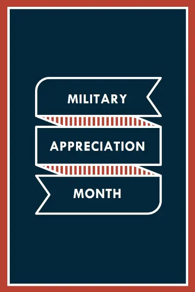 Celebrating Military Appreciation Month blue modern-simple