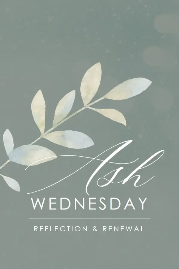 Celebrating Ash Wednesday gray modern-simple