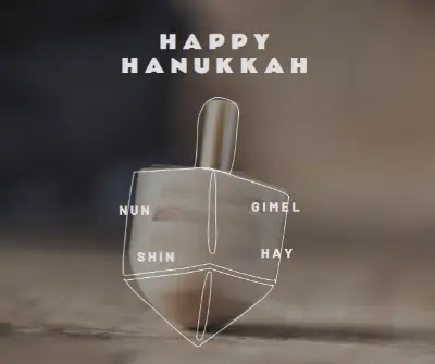 Hanukkah at home brown modern-simple