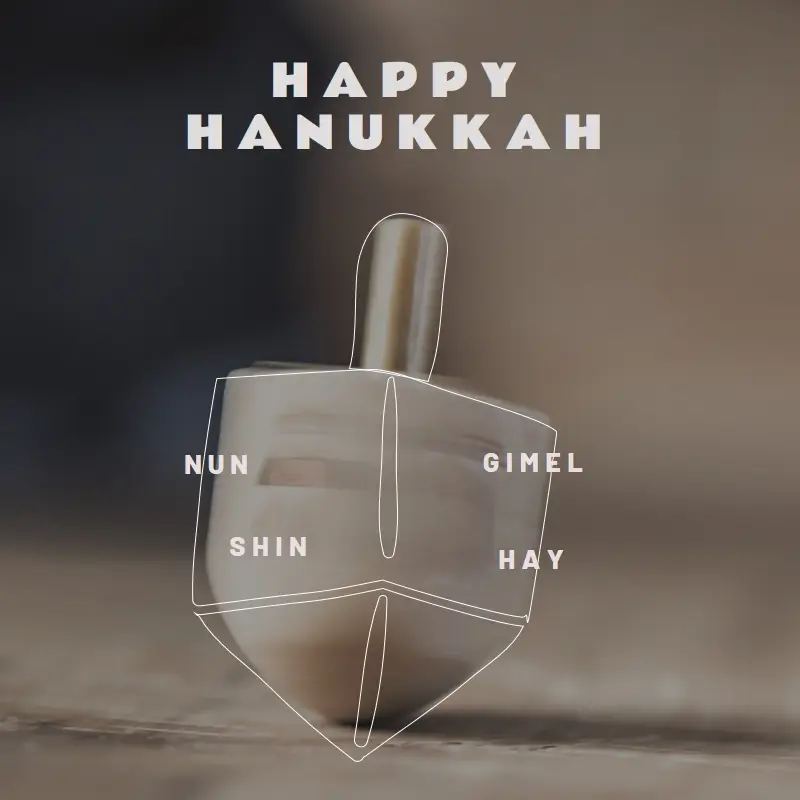 Hanukkah at home brown modern-simple