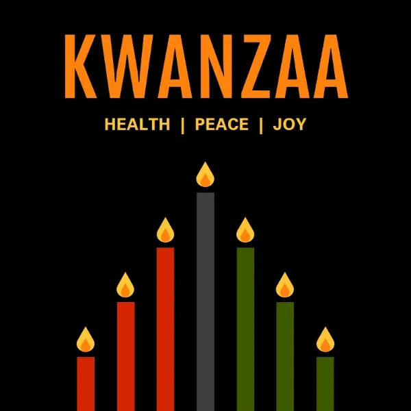 A Kwanzaa wish black modern-color-block