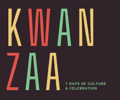 7 days of Kwanzaa brown modern-bold
