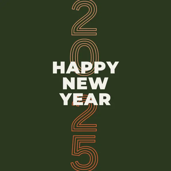 Modern New Year green modern-bold