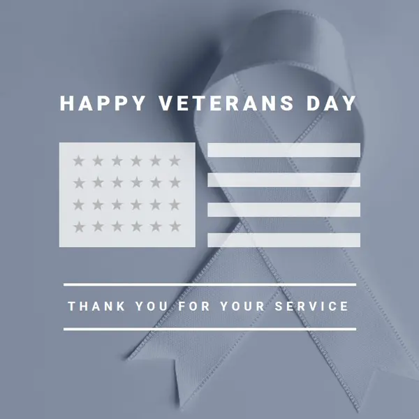 Honoring US veterans gray modern-simple