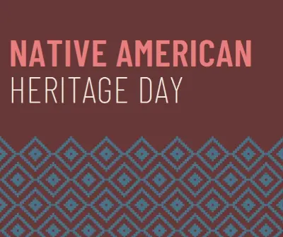 Native American Heritage Day purple modern-geometric-&-linear