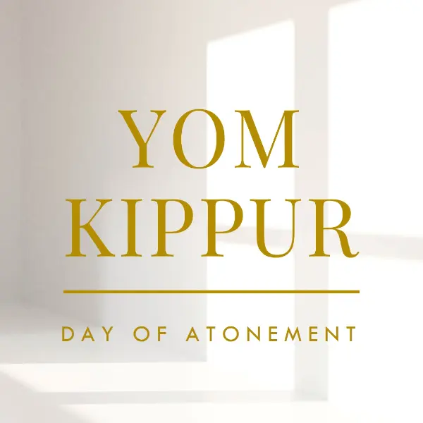 Yom Kippur blessings white modern-simple