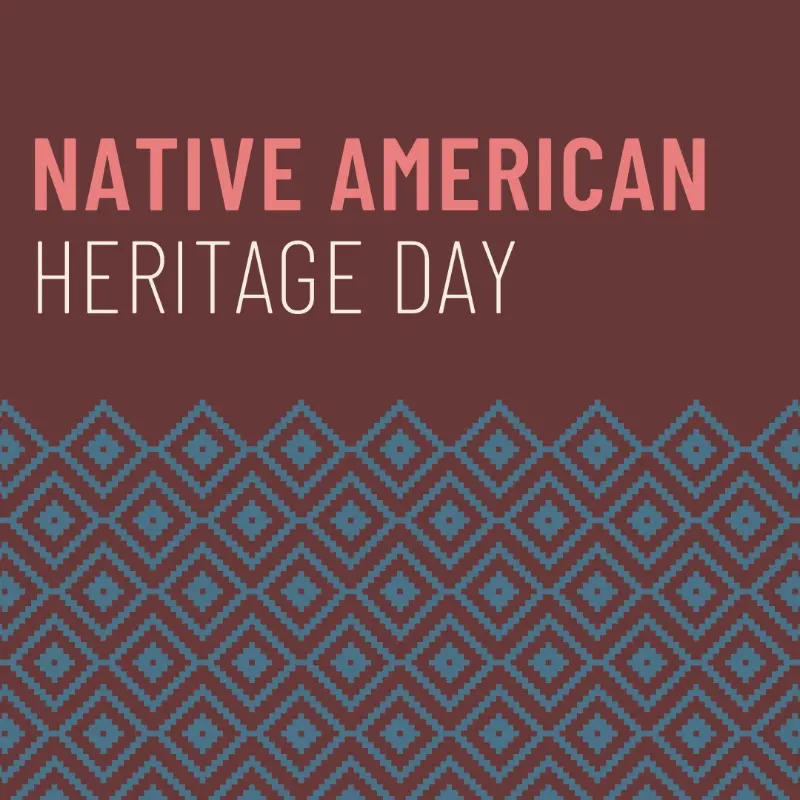 Native American Heritage Day purple modern-geometric-&-linear