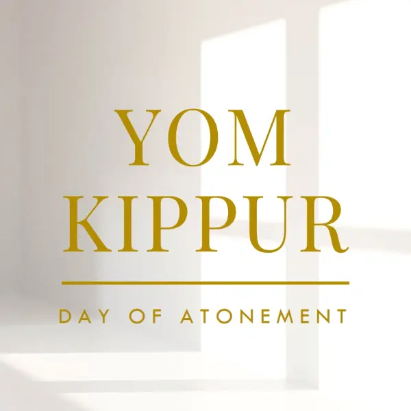 Yom Kippur blessings white modern-simple