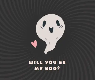 Be my ghoul-friend black whimsical-color-block