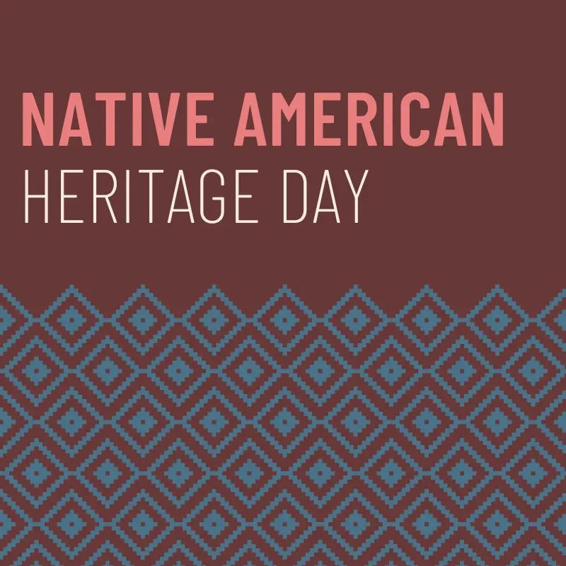 Native American Heritage Day purple modern-geometric-&-linear