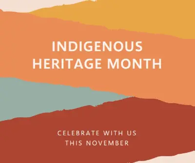 A month to honor Indigenous heritage orange organic-simple