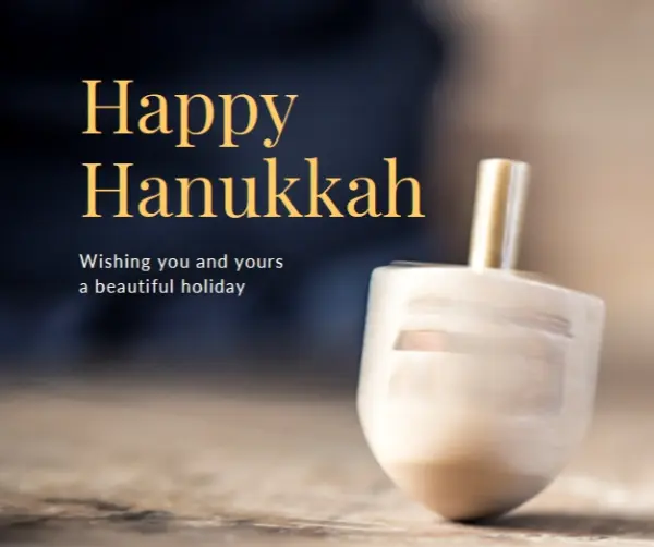 The beauty of Hanukkah yellow modern-simple