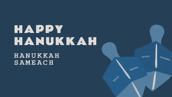 Hanukkah traditions blue modern-color-block