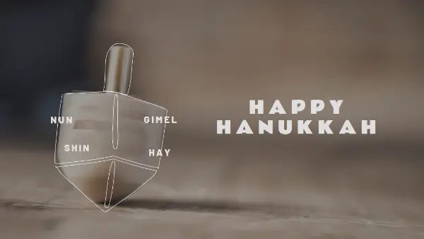 Hanukkah at home brown modern-simple