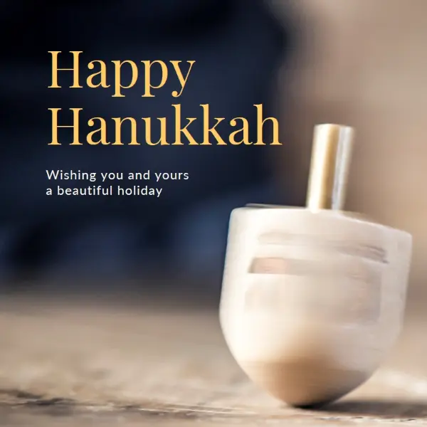 The beauty of Hanukkah yellow modern-simple