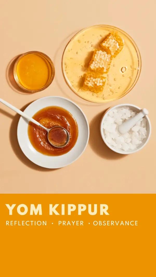 A sweet Yom Kippur yellow modern-simple