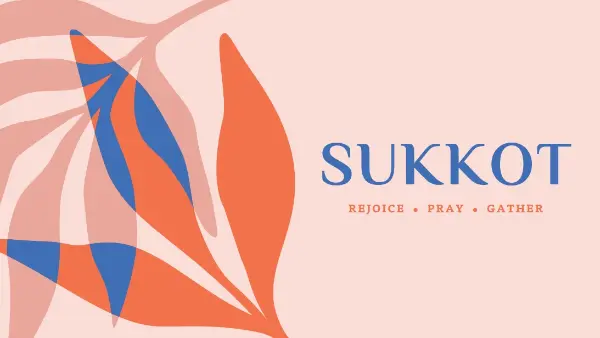 Joy this Sukkot pink organic-simple