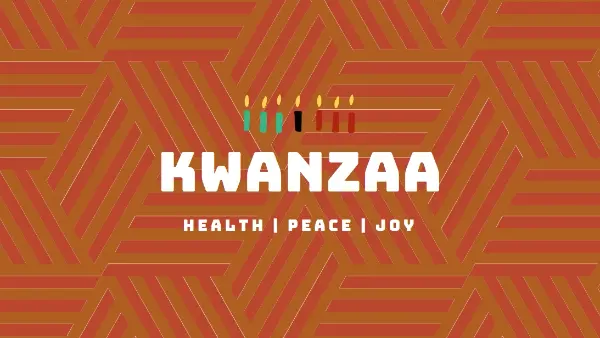 A wish this Kwanzaa orange modern-geometric-&-linear