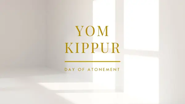 Yom Kippur blessings white modern-simple