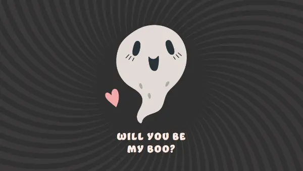 Be my ghoul-friend black whimsical-color-block