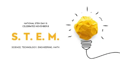 STEM from greatness yellow modern-simple