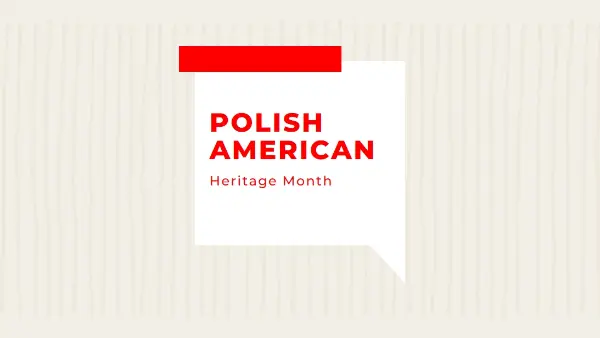 Honoring Polish American heritage white modern-bold