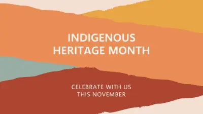A month to honor Indigenous heritage orange organic-simple