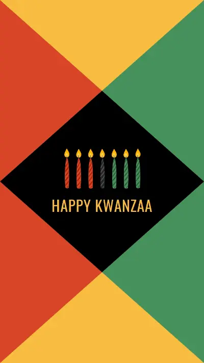 A happy Kwanzaa green modern-geometric-&-linear