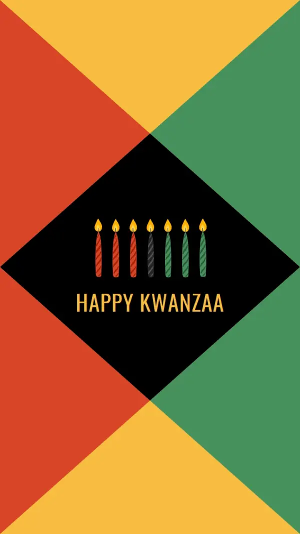 A happy Kwanzaa green modern-geometric-&-linear