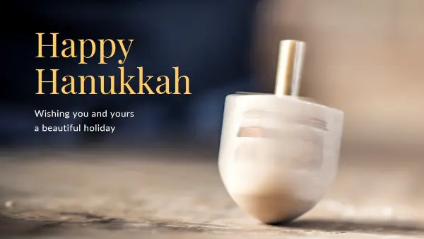 The beauty of Hanukkah yellow modern-simple