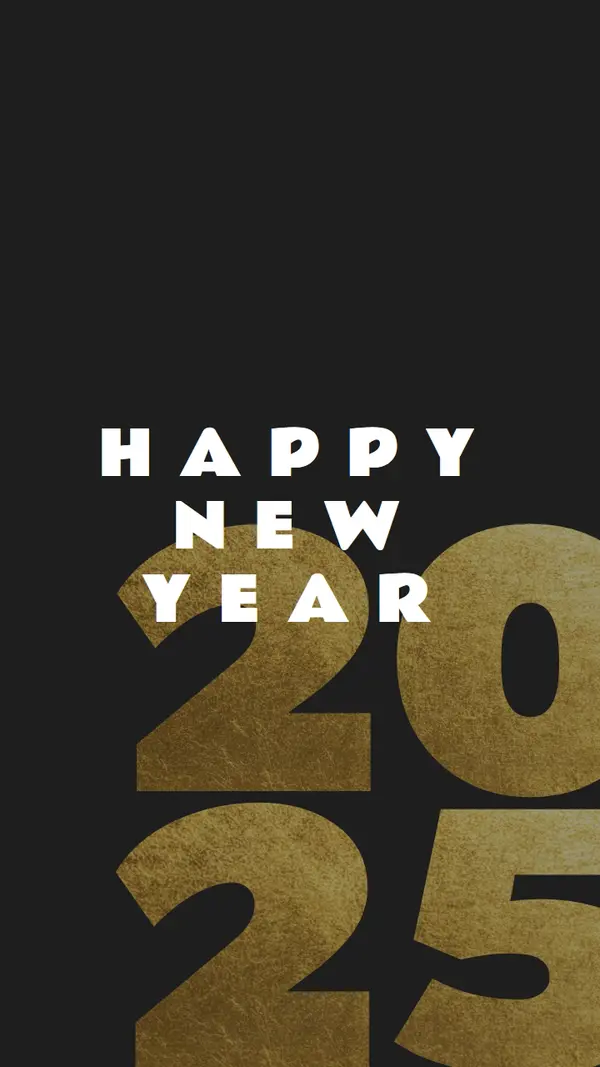 Happy new year to you black modern-bold