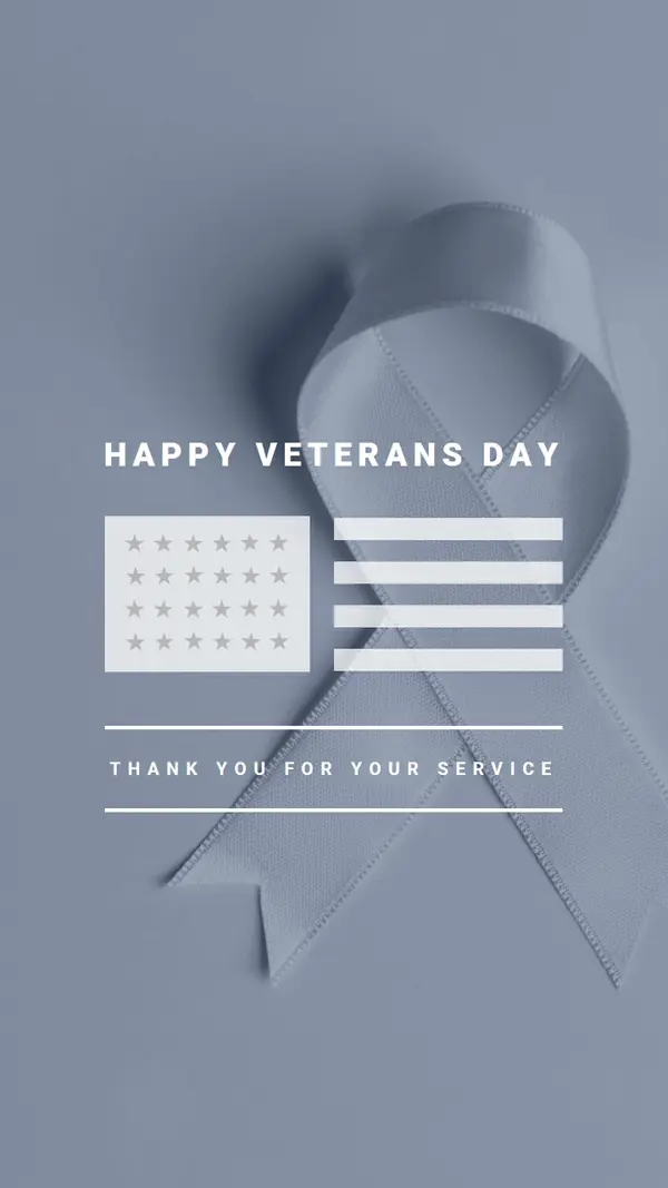 Honoring US veterans gray modern-simple