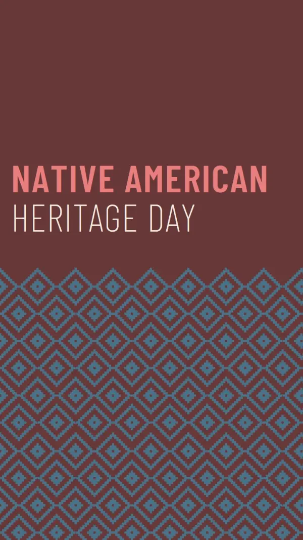 Native American Heritage Day purple modern-geometric-&-linear