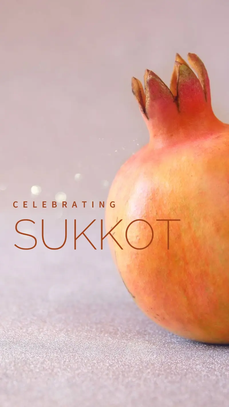 Sukkot abundance pink modern-simple