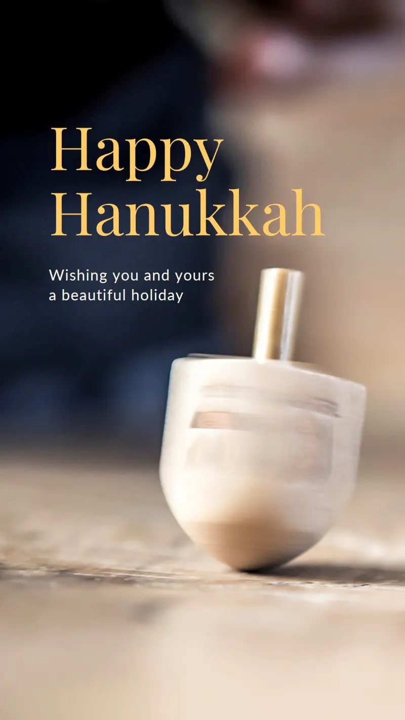 The beauty of Hanukkah yellow modern-simple