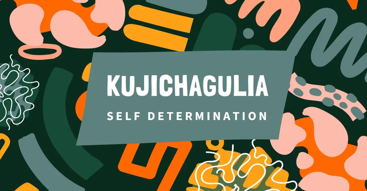 Honoring Kujichagulia green whimsical-color-block