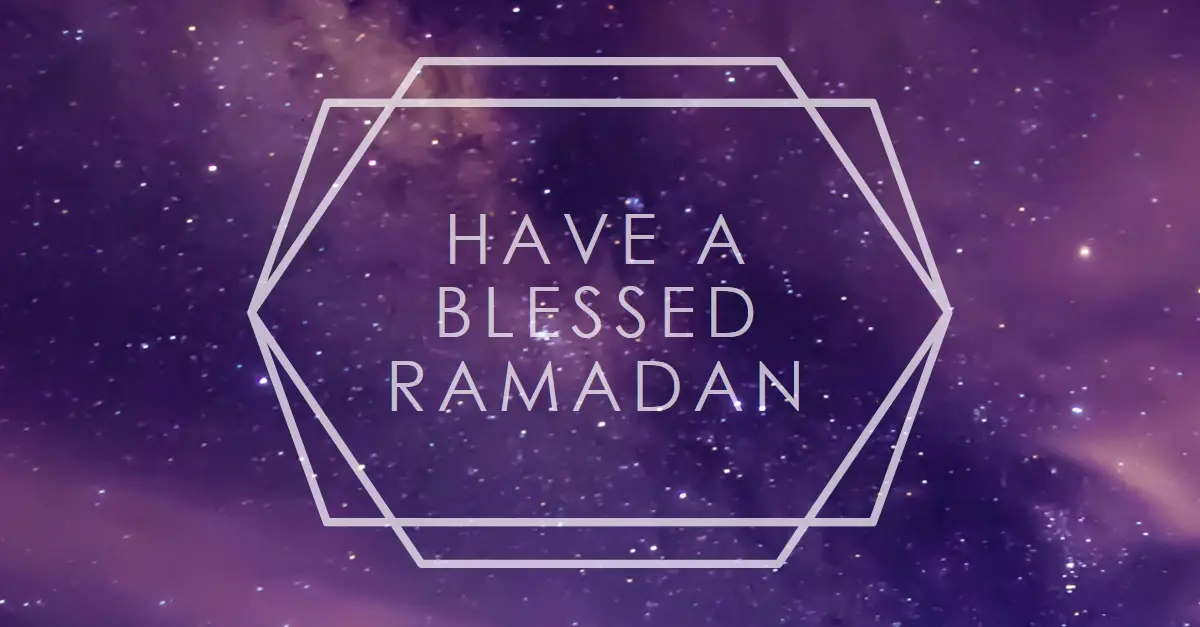 Have a blessed Ramadan purple modern-geometric-&-linear