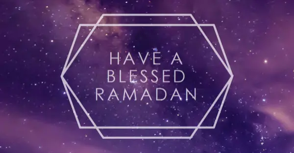 Have a blessed Ramadan purple modern-geometric-&-linear