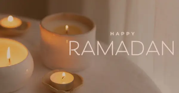 Happy Ramadan brown modern-simple