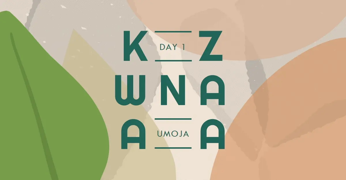 Umoja for Kwanzaa brown organic-simple