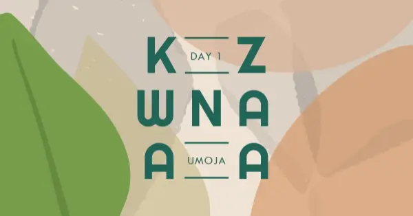 Umoja for Kwanzaa brown organic-simple