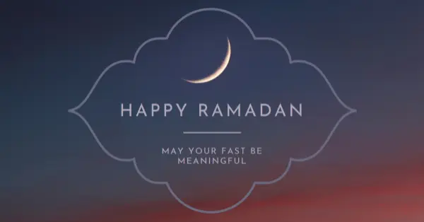 Have a happy Ramadan black modern-simple