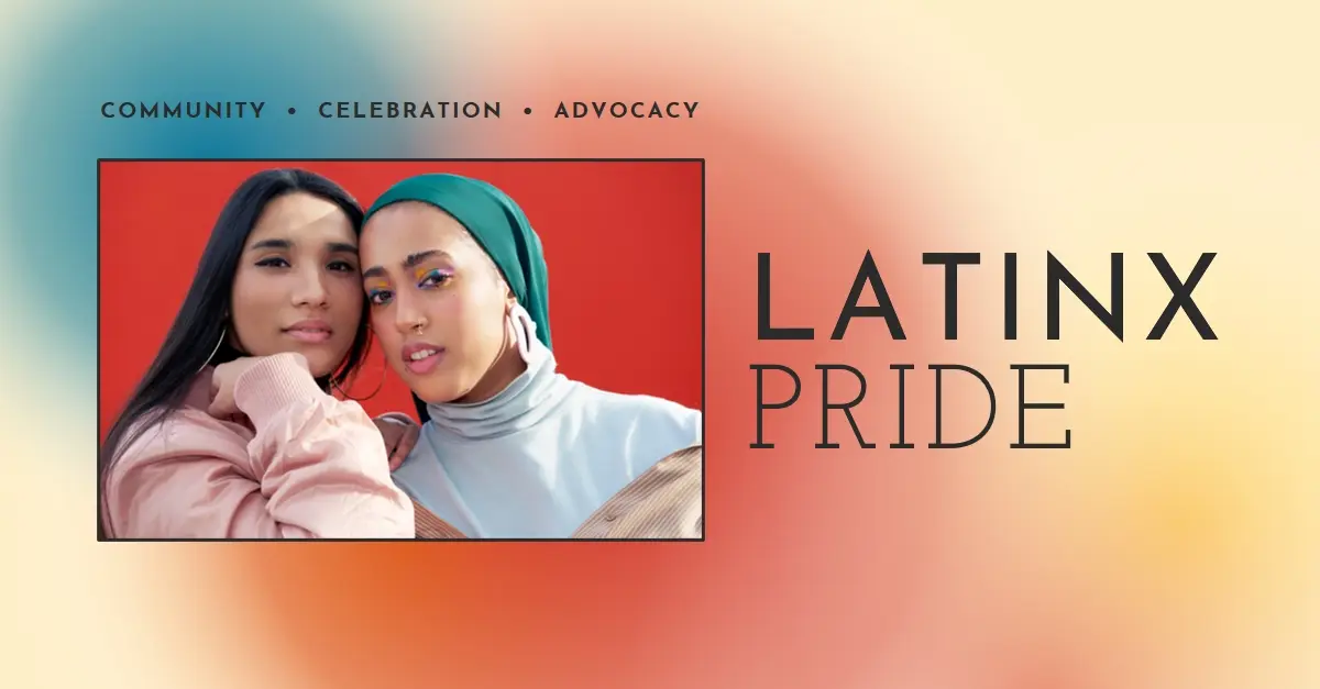 Celebrating the Latinx community red modern-bold