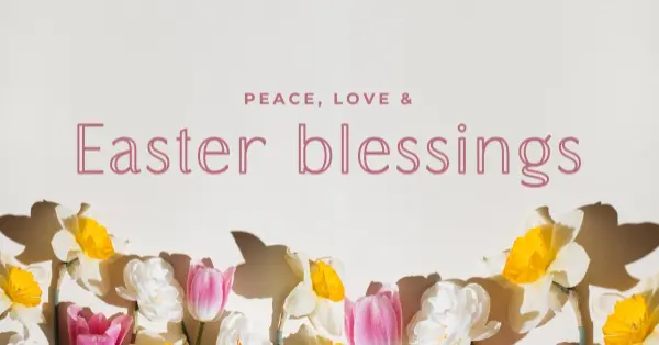 Easter peace and love gray modern-simple