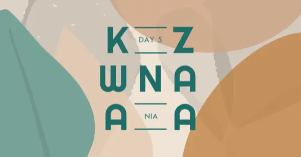 Nia for Kwanzaa brown organic-simple