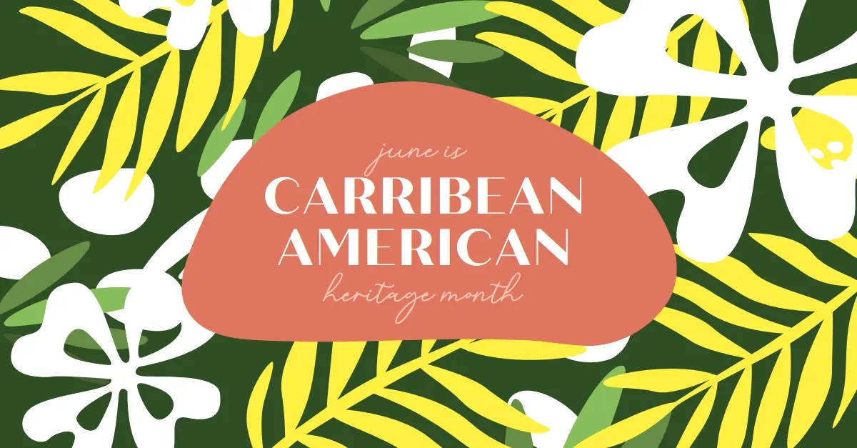 Honoring Caribbean American Heritage green organic-simple