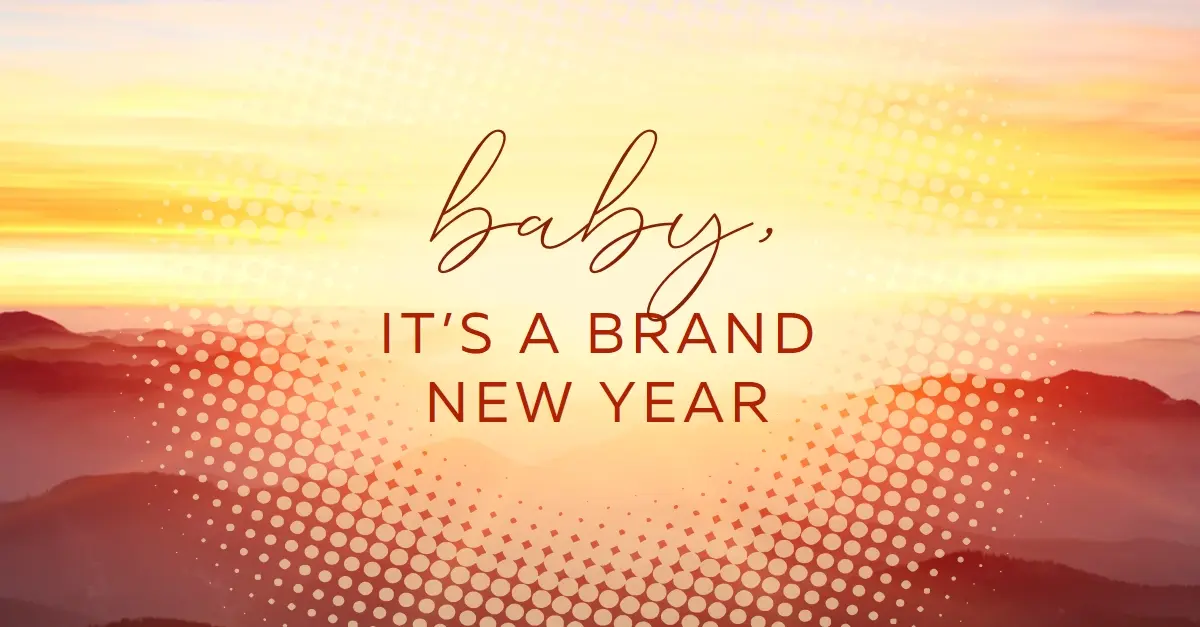 Baby new year yellow modern-simple