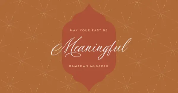 Meaningful Ramadan orange modern-simple